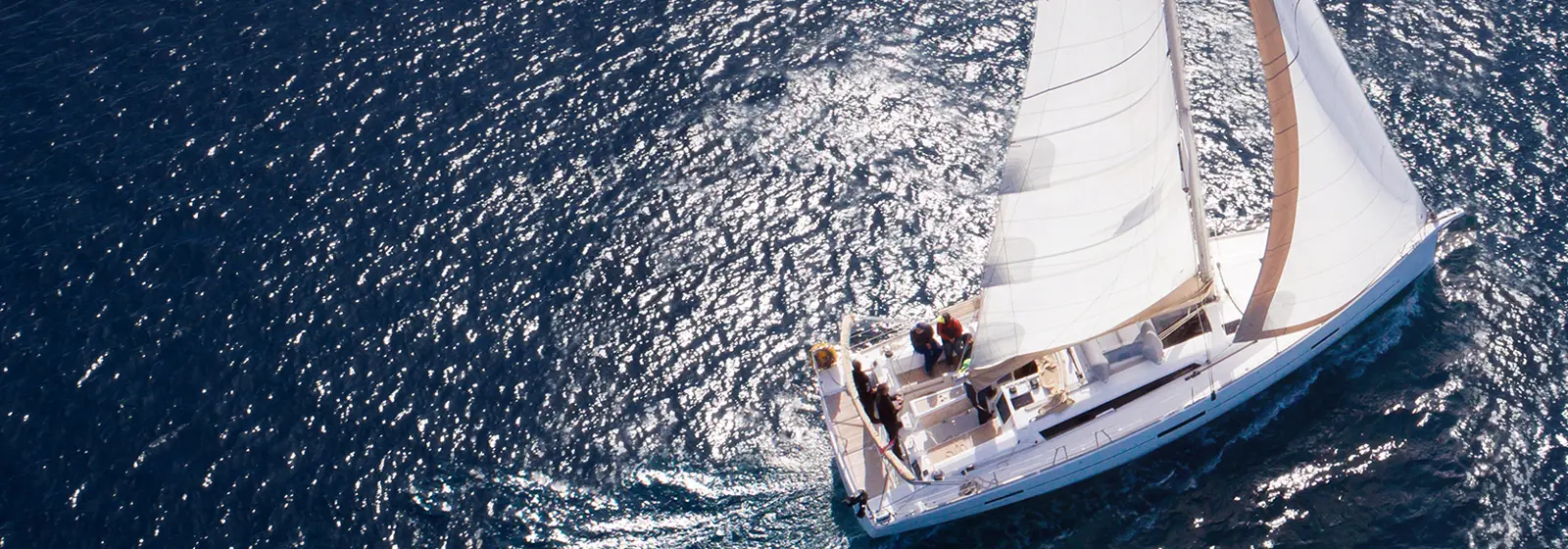 Sailboat on open water